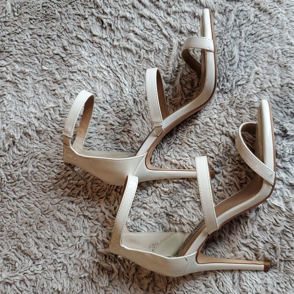 Steve Madden, White Heels, Size 6.5,